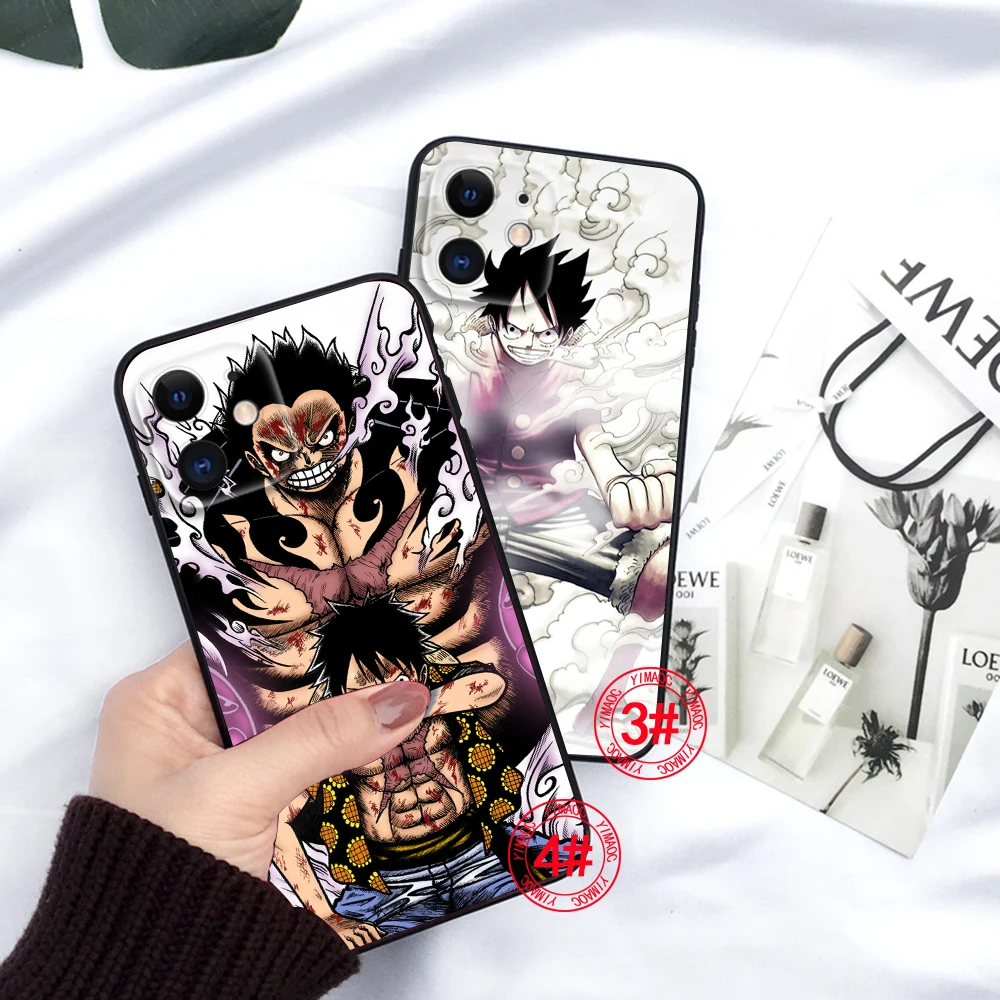 T26 anime collage one P-piece Soft Silicone Phone Case for iPhone 15 14 Plus 13 12 11 X XS XR Pro Max Mini 8 7 Plus