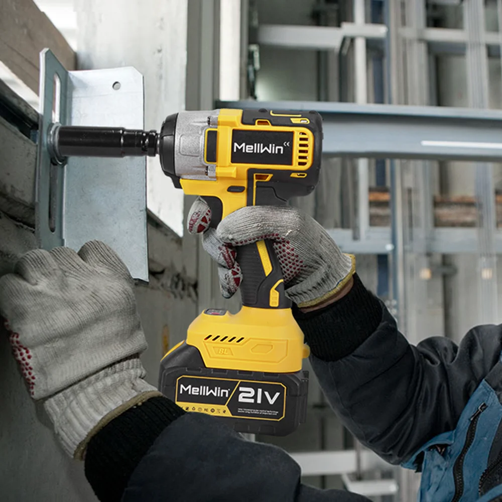 MELLWIN 520N.M Bürstenlosen Elektrische Schlüssel Set 3-IN-1 Cordless Schraubendreher Bohrer Schlüssel Power Werkzeuge Für Makita 18V Batterie pin – Detail 13