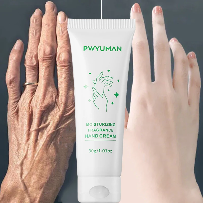 Wrinkle Removal Anti-Crack Hand Cream Fast Whitening Anti Drying Repair Serum Fade Fine Lines Moisturizing Soften Hand Skin Care