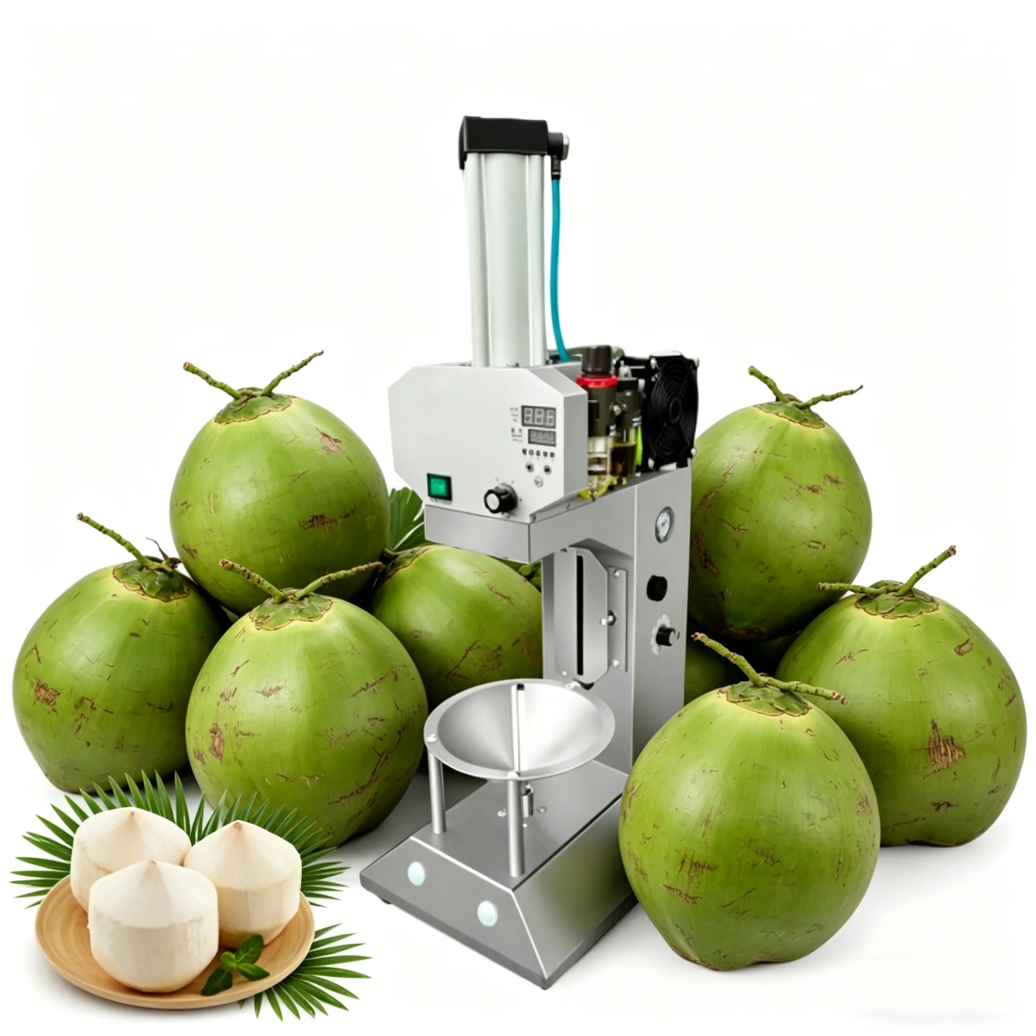 High Quality Professional Pneumatic Coconut Flesh Skin Removing Machine Simple Operation Green Coconut Peeling Machine
