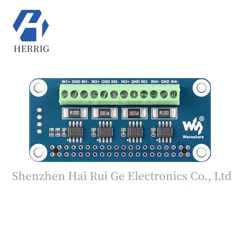 MicroSnow Raspberry Pi Current, Voltage, and Power (Consumption) Monitor, 4 Channels, Built-in ADC, I2C Interface