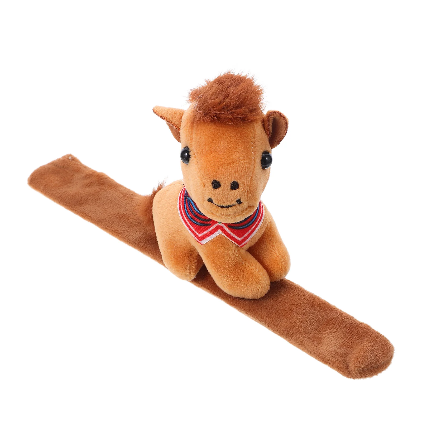 馬のスラップブレスレット ソフト小動物リストバンド 漫画スナップバンド キッズパーティー記念品 動物リストスラップバンド 旧正月