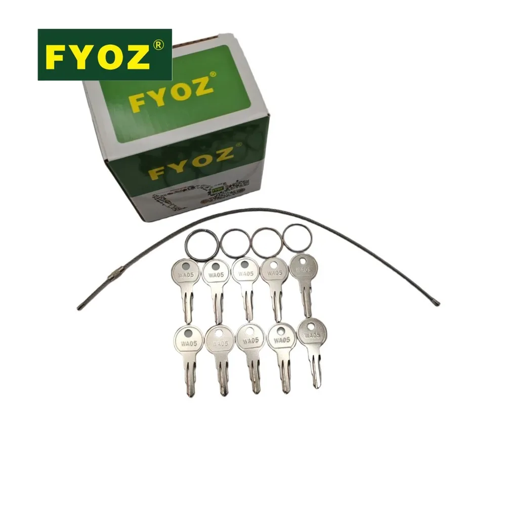 10PCS Ignition Key For Terex WA05 Equipment 0715271320 Heavy Machinery Part