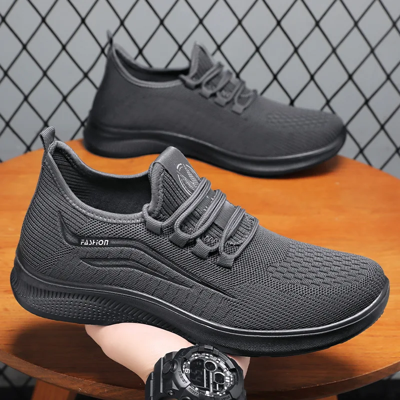 

Summer Men's Sneaker Breathable Casual Single Shoes Trendy Fashionable Soft Soled Running Shoes Lightweight Men's Shoes