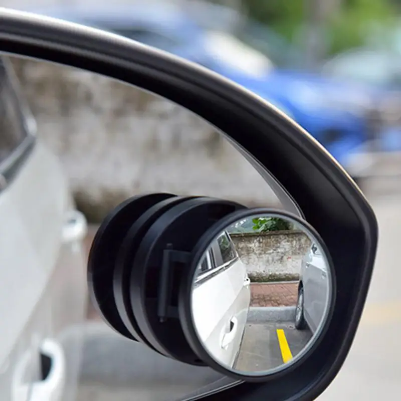 

Side View Mirror Blindspot 360 Degree Adjustable Car Mirrors Improved Traffic Safety Wide Angle View Reversing Auxiliary Mirrors