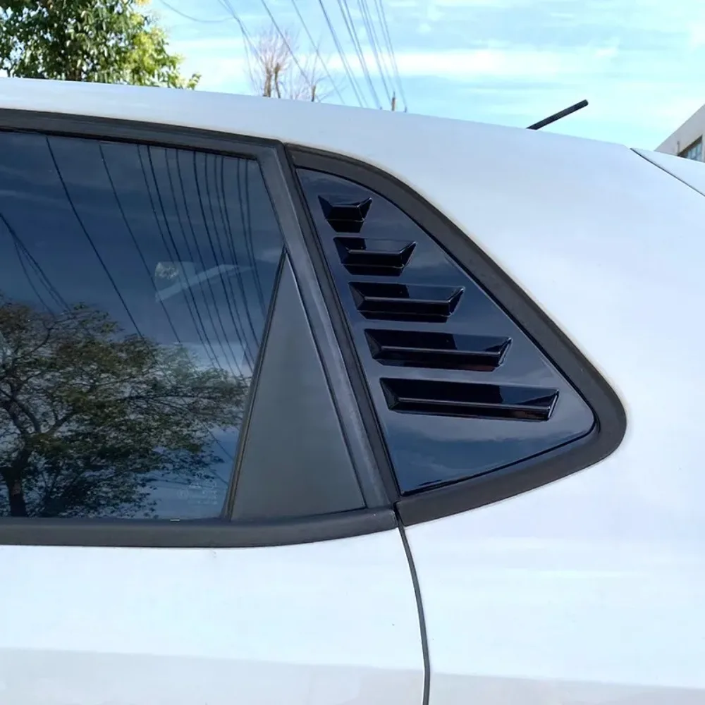 New Car Rear Window Louvers for Volkswagen Polo 6R 6C 2010-2017 Shutter Triangular Tuning Exterior Car Accessories Aftermarket view 4