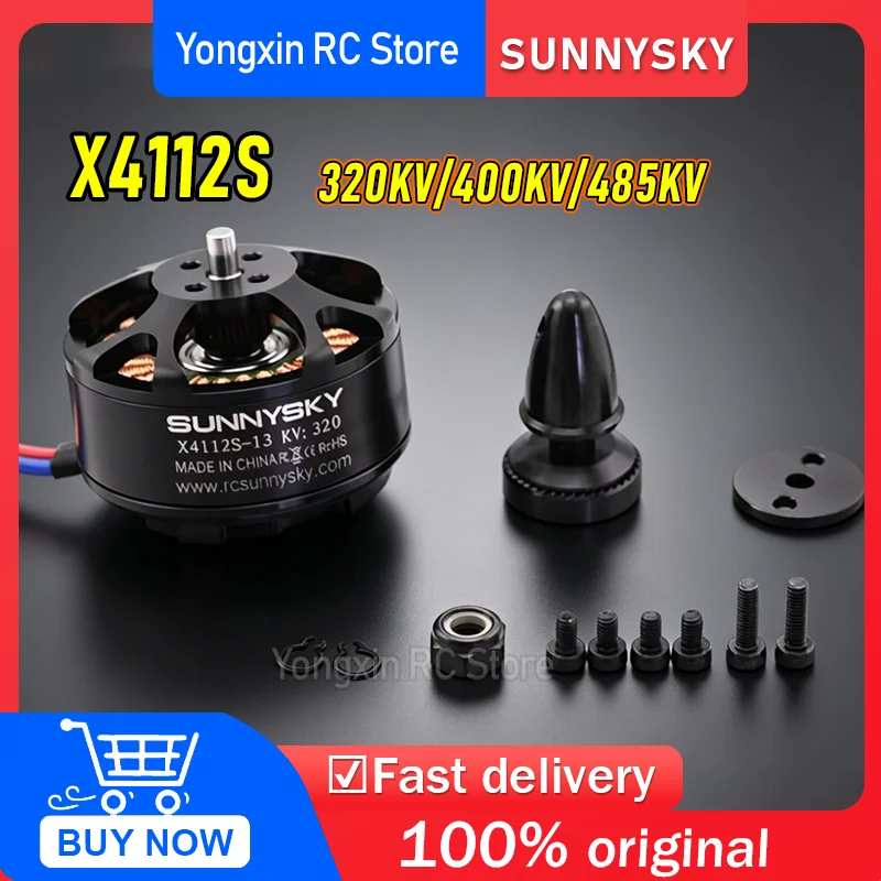 

Sunnysky X4112S KV320 KV400 KV485 Motor High Power for 14inch 15inch Propeller RC Drone Aircraft Accessories