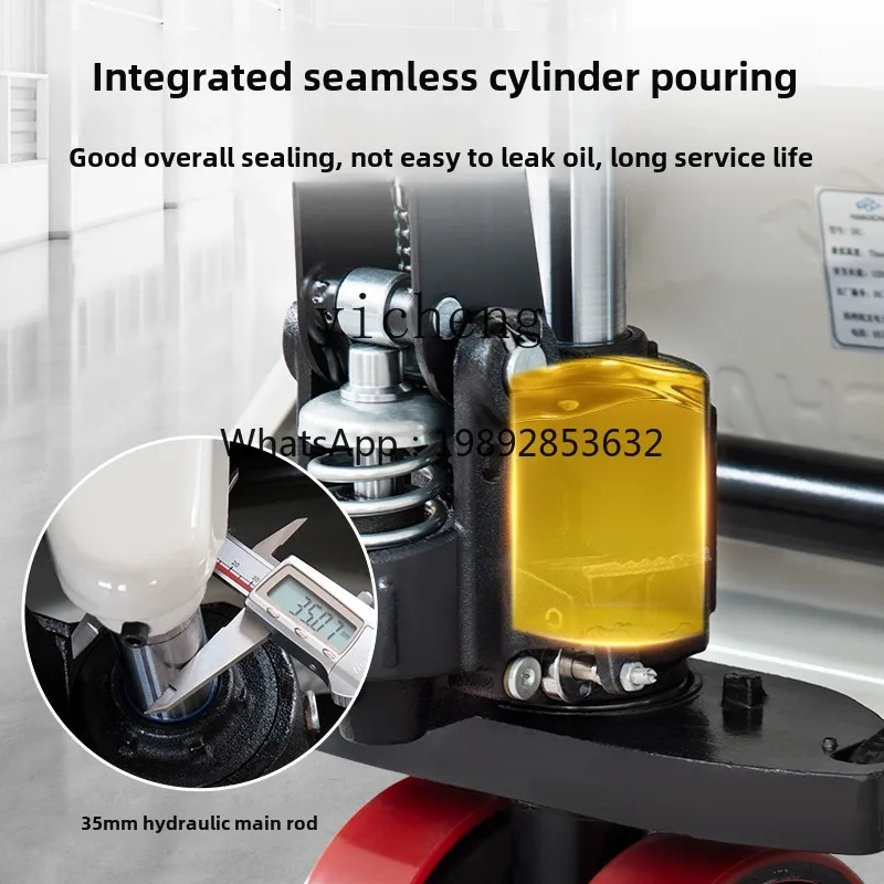 رافعة شوكية يدوية ممتدة شاحنة هيدروليكية شاحنة رفع الأرض الماشية البليت التراص وتفريغ شاحنة 2.5T