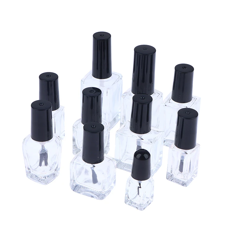 1Pcs Sub-packed Nail Polish Bottle Nail Gel Empty Bottle With Brush Glass Empty Blending Bottle Touch-up Container