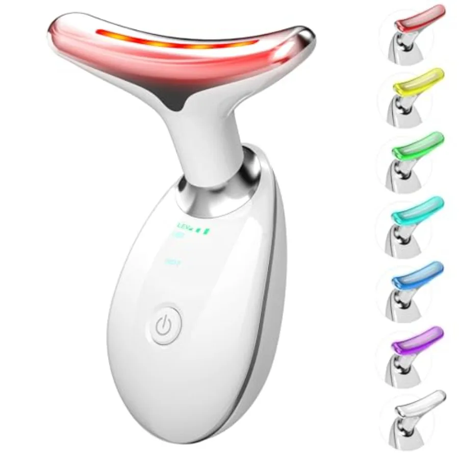 

Facial Massager RedLightTherapyforFace and Neck Red Light Therapy Wand 7 Color Led Face Neck Sculpting Tool for Skin Care