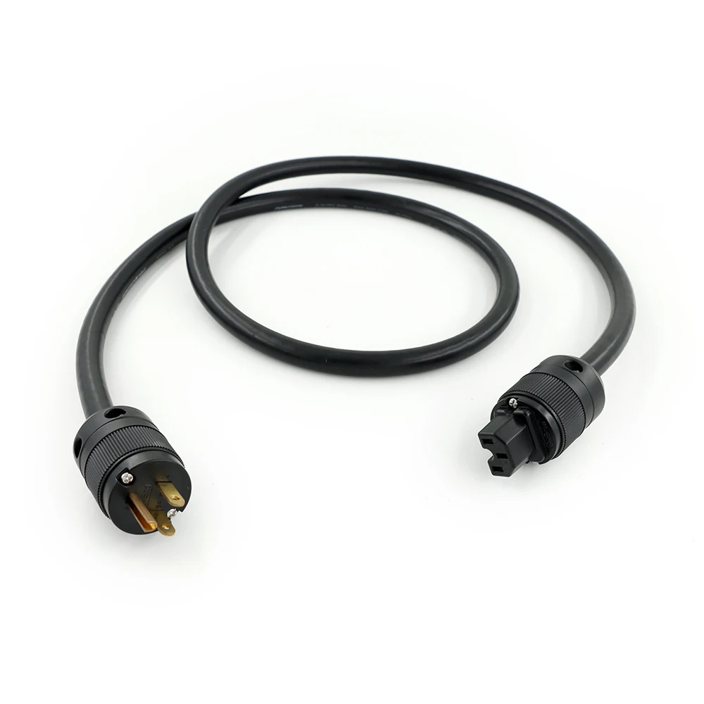 

High Quality FP-314Ag OFC US Power Cable HIFI AC Mains with Gold Plated P078 Power Plug