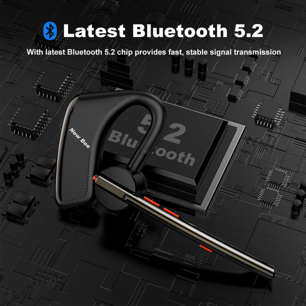 Новые беспроводные Bluetooth-наушники Bee M50 M51 деловые наушники с двойным микрофоном гарнитура громкой Фото №6
