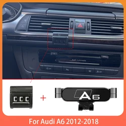 Telefono Holde auto per Audi A6 S6 C7 2012 - 2018 supporto Mobile staffa fissa speciale supporto Base GPS supporto accessori interni