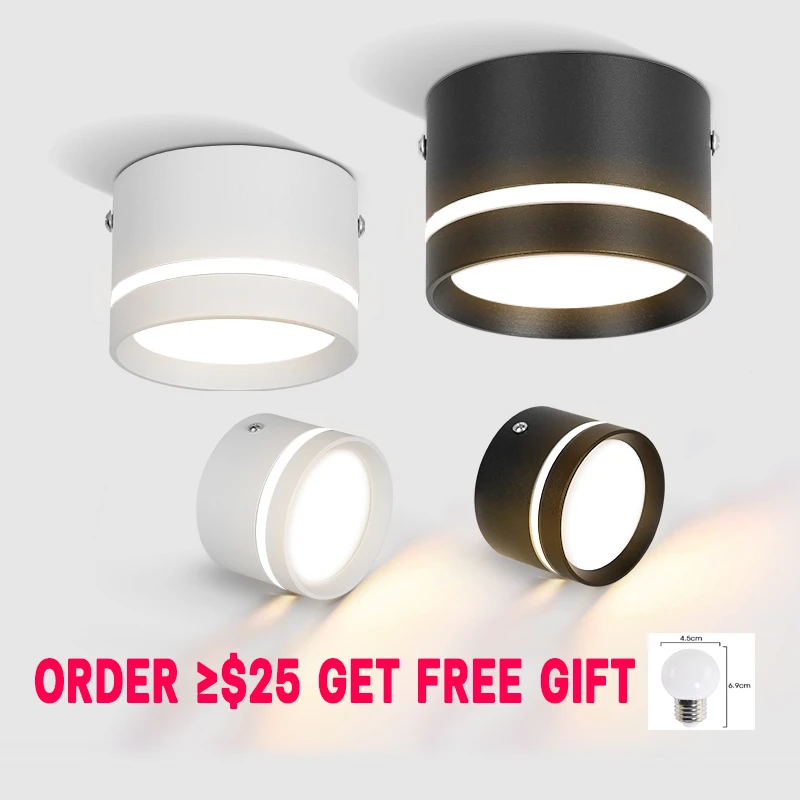 

Светодиодные потолочные светильники для поверхностного монтажа, потолочный светильник 220 В, 5 Вт, 10 Вт, 15 Вт, точечные светильники, потолочные светильники, освещение для спальни, кухни, Hom