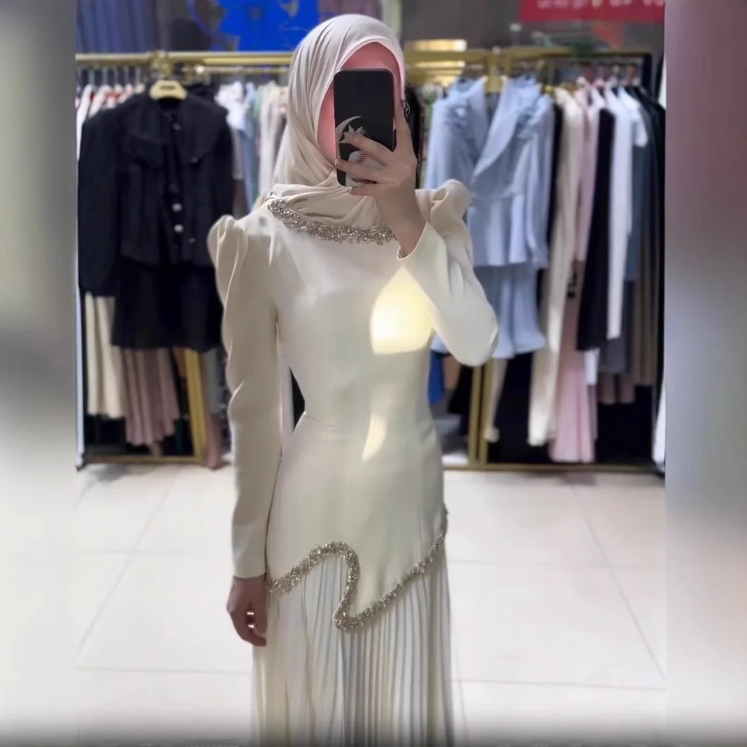 Frühling 2025, neuer Faion, lässiger arabischer muslimischer Dr. Heavy Du Cross-Border Sle, lockere Taille, gestrickter A-Linien-Rock aus Baumwolle und Polyester