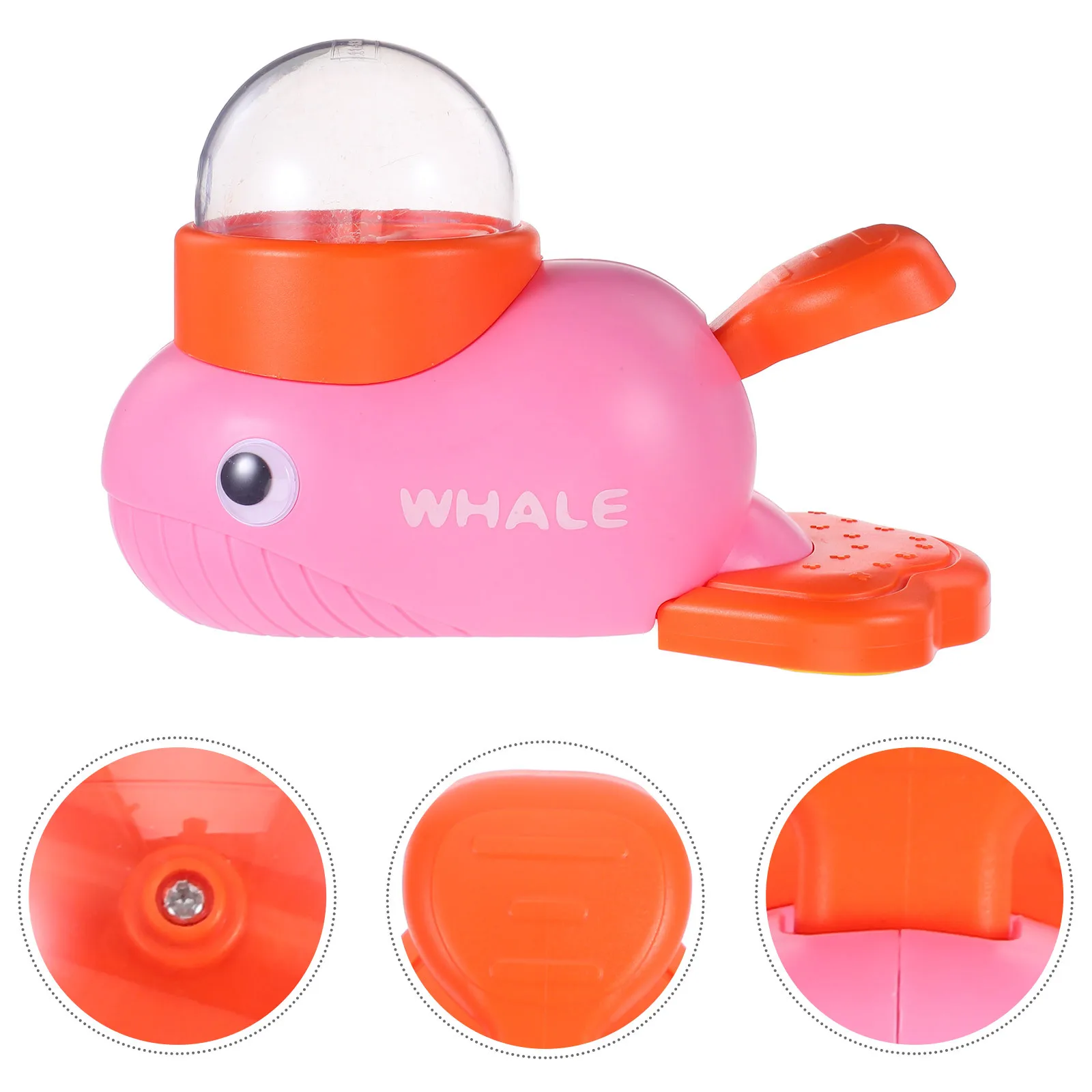 

Dog Treat Dispenser Whale Shaped Interactive Food Puzzle Slow Feeder Button Rotating Feeding Training Aid Mental Stimulation