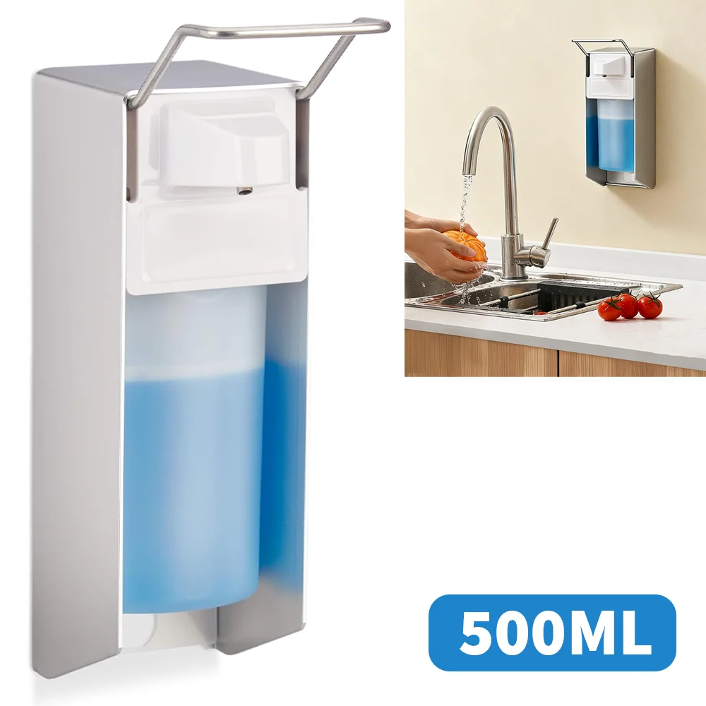 

500ml Soap Dispenser Hand Sanitizer Wall Hanger Press Dispenser Home Hotel Shower Gel Shampoo Box Wall Mount Soap Dispenser