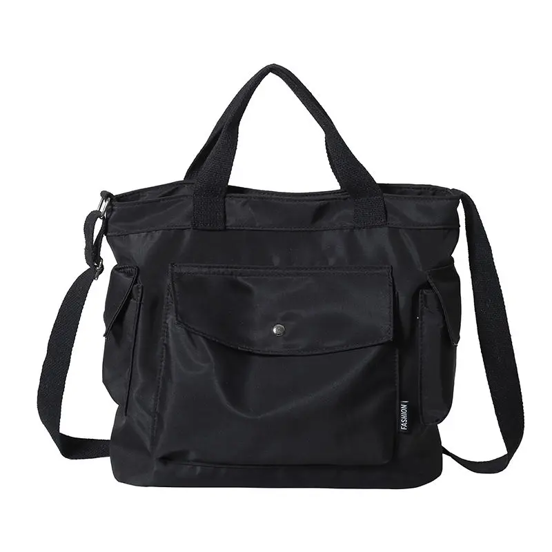 GAINNY borsa Tote in tela di grande capacità da donna tinta unita borsa Versatile per borsa a tracolla per lo Shopping della scuola degli studenti