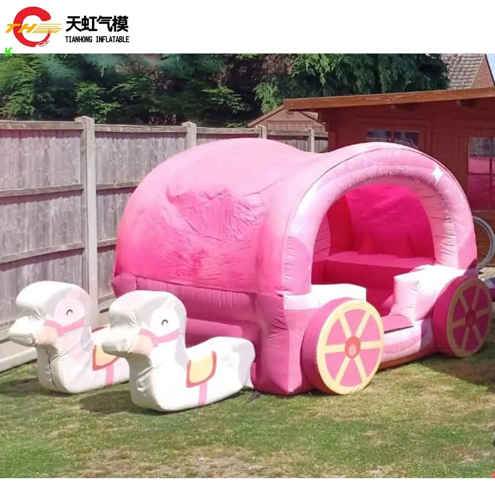 14*12ft Horse Carriage Ball Pool Inflatable Bounce Castle Commercial Popular Inflatable Bouncer House Playground for Carnival