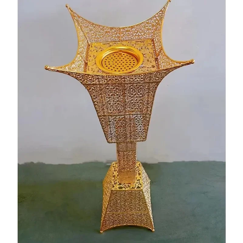 Super High 1M Luxury Metal Incense burner Charcoal Moon and Star Shape Popular Version