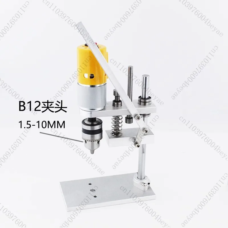 

Small mini bench drill desktop drilling machine DC chuck high precision and high speed