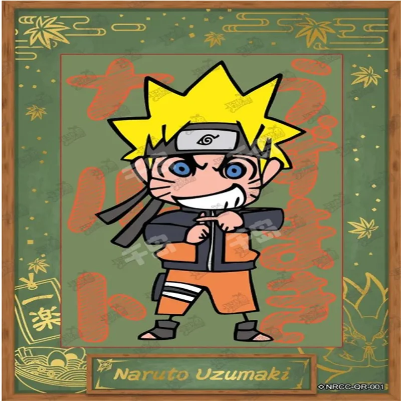 Kayou Naruto QR Card Uzumaki Naruto Hatake Kakashi Tsunade Uchiha Sasuk Hyuga Hinata Orochimaru Anime Figure Collection Cards