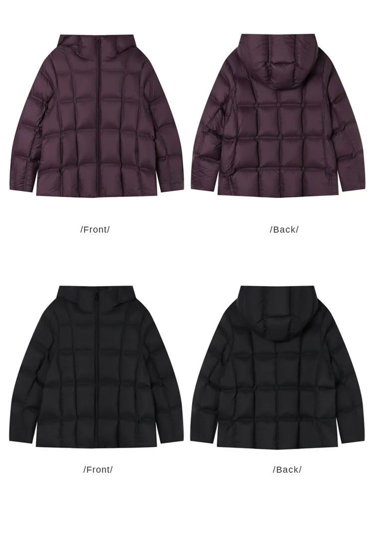 LOUISYAO 90% Duck Down Three Proof Jacket Women 2025 Winter Minimalist Hooded Thickened Premium Warm Outerwear Coat