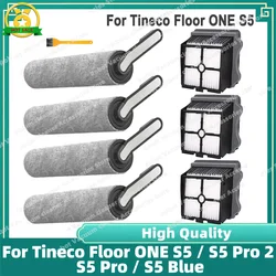 Compatible for Tineco Floor ONE S5 / S5 Pro 2 / S5 Pro / S5 Blue Accessories Roller Brush and Filter Wet and Dry Wash Parts