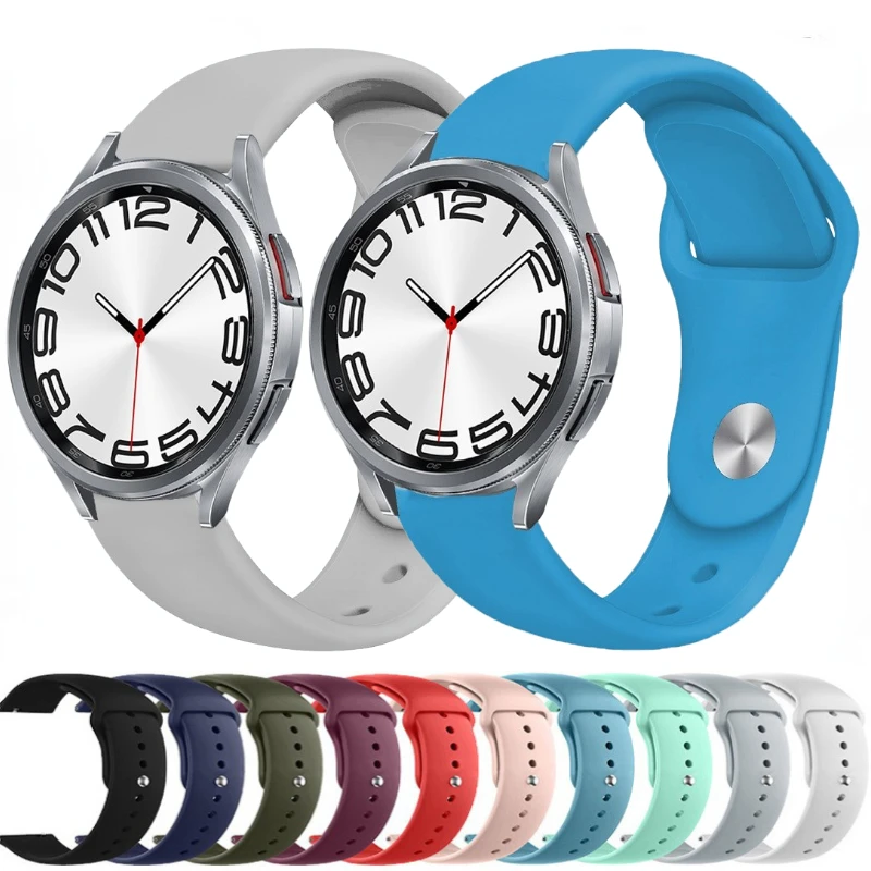 

20mm 22mm Silicone Strap For Samsung Galaxy Watch 6 5 4 Classic 5 Pro Huawei Watch 4/3 GT3 Pro Soft Bracelet Amazfit GTR 4/GTS 4