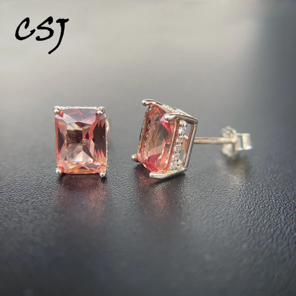 

Elegant Zultanite Stud Earrings Sterling 925 Silver Created Sultanite Gemstone 6*8mm for Women Wedding Party Jewelry Gift