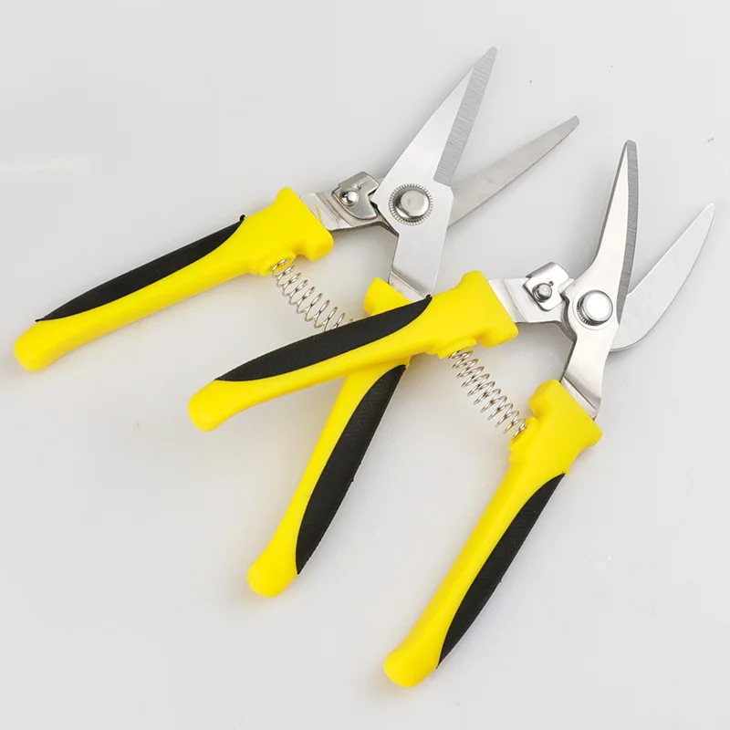 1 PC Iron Scissors Industrial Multi-purpose Buckle Plate Wire Slot PVC Wire Electrician\'s Scissors Garden Pruning Shears