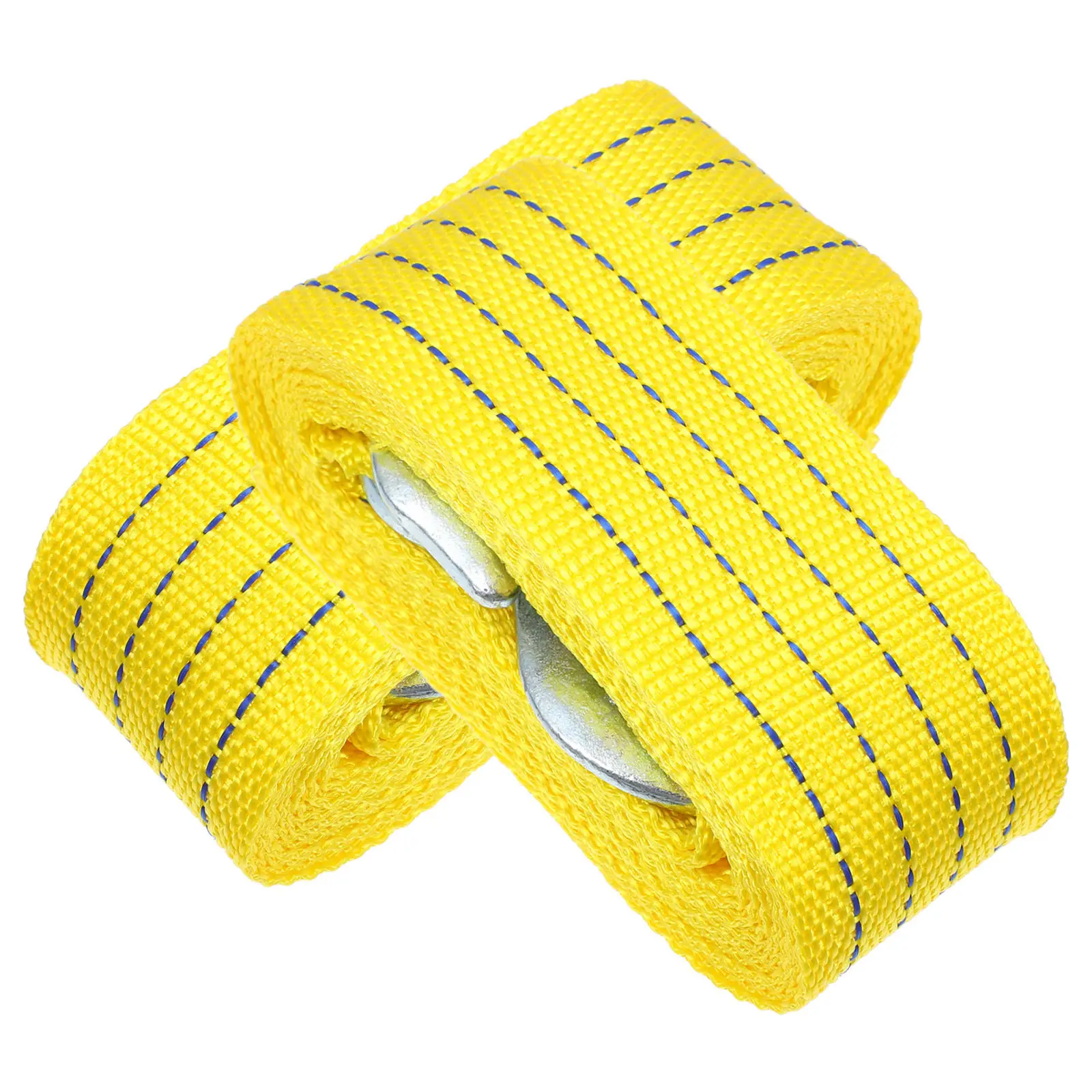 

Комплект из 2 буксировочных ремней (10 футов), сверхпрочные нейлоновые тросы с крюками из цинкового сплава для буксировки грузовиков, внедорожников, легковых автомобилей