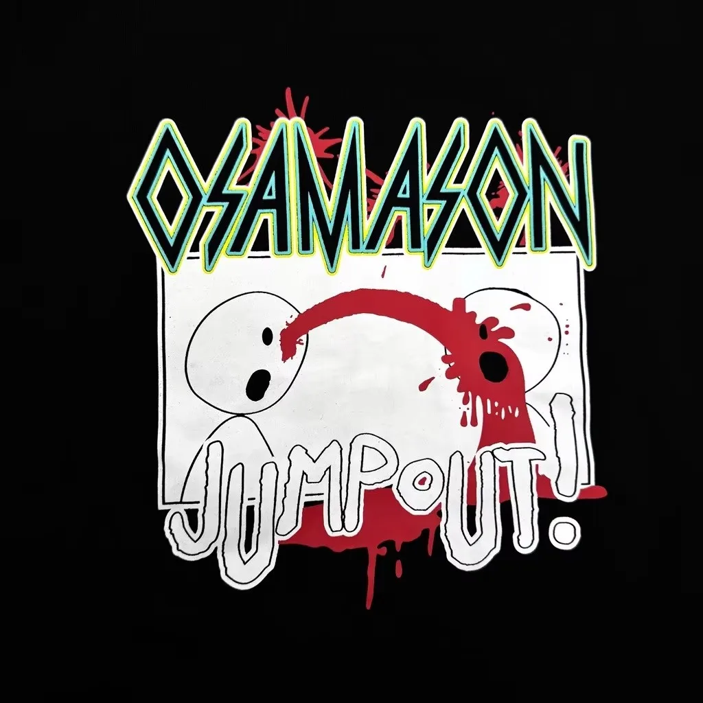New Men OSAMASON JUMP OUT Antagonist Human Organ Print T Shirts T-Shirt Hip Hop Skateboard Street Cotton T-Shirts Tee Top E126