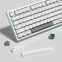 KBDiy Retro MAC Style Keycaps ISO KOA Profile PBT Keycap Custom MX Switch For Mechanical Gaming Keyboard White 138 Key Caps Set