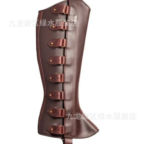 Adjustable Retro Medieval Steampunk Vintage Greaves and Leg Covers Cosplay Party Performance Props