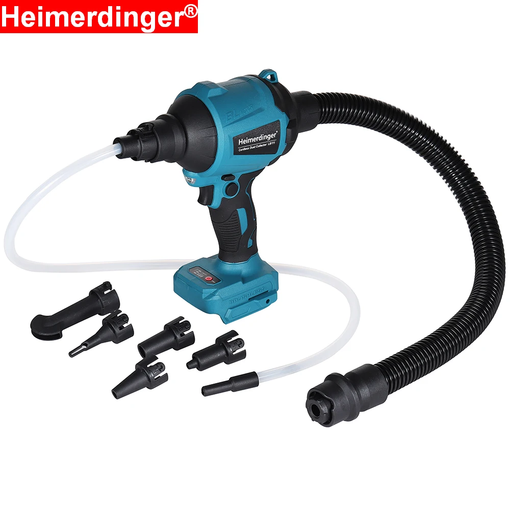 Ventilador de Alta Velocidade sem Fio sem Escova Recarregável Inflator Elétrico Poeira e Vácuo Bateria Compatível Bl1830 1840 1850