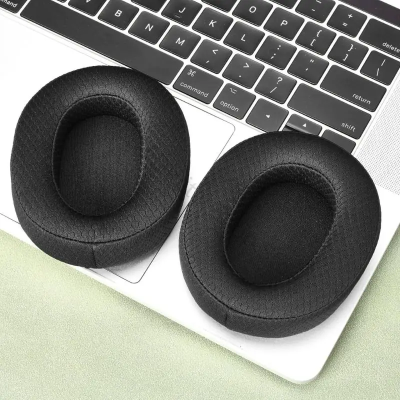 96BA Qualität Memory Foam Ohrpolster Für H9II /WHG910N Kopfhörer Mesh Stoff Ohrmuschel Komfortable Ohr Pad Ergonomisches Design – Detail 5