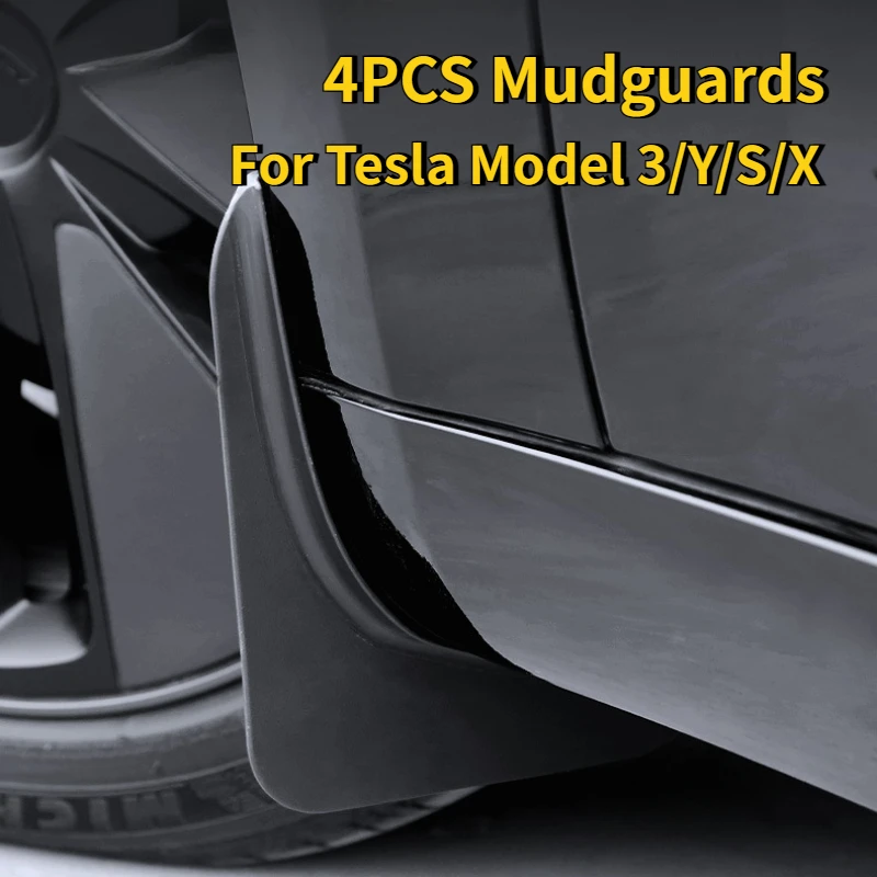 

4PCS Mudguards for Tesla Model 3/Y/S/X/3 Highland 2025 Wheel Mudguard Car Splash Guard Replacement Protector Fender Accessories