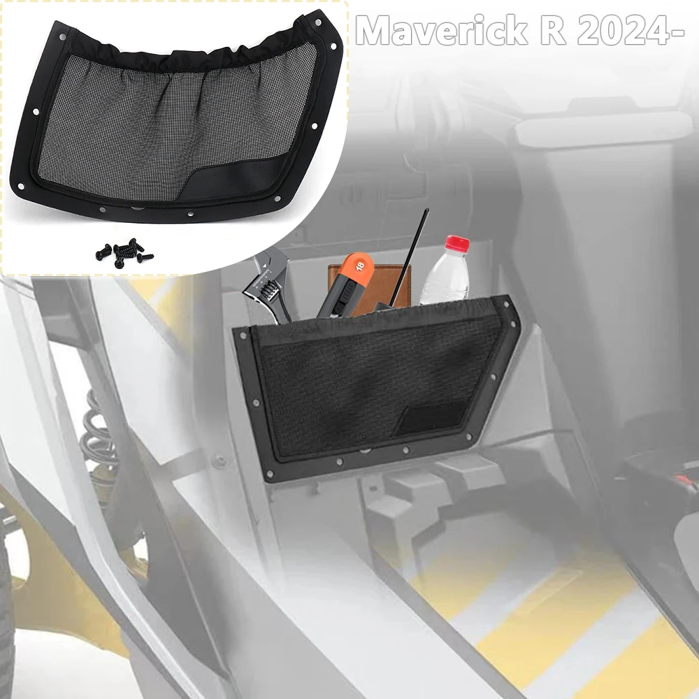 

UTV Backrest Rear Storage For CAN-AM MAVERICK R For Can-Am Maverick R X RS 2024-2025 Black Storage Bag Off-Road Accessories