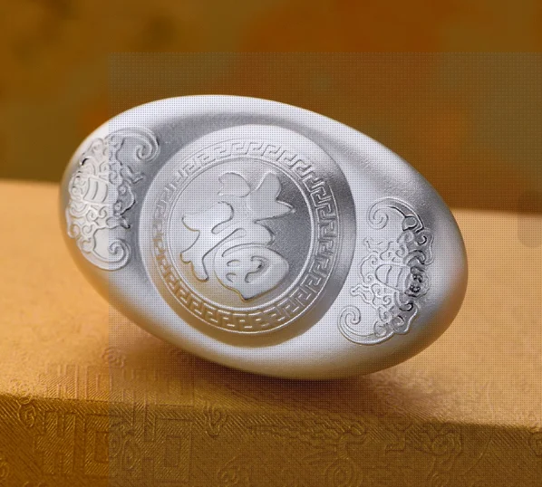 999 pure silver yuanbao solid silver yuanbao silver jewelry  10g-100g