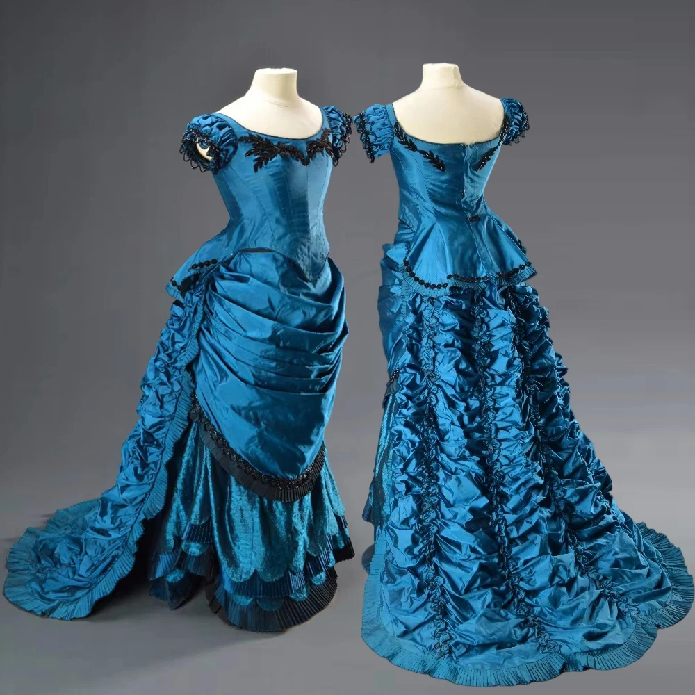 Disfraz de Cosplay de la Película Entrevista con el Vampiro, Vestido Gótico Victoriano de la Corte Real Rococó para Mujer, Vestido de Fiesta