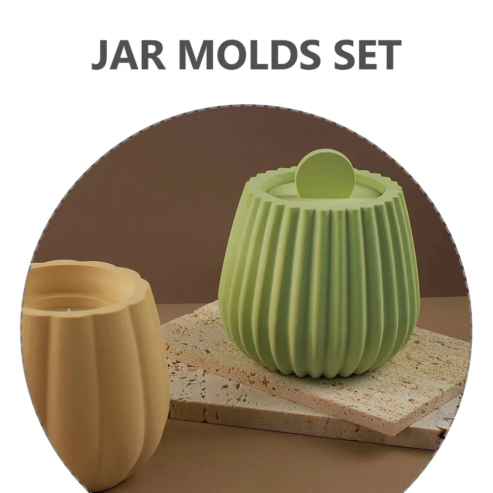 

1 Set Silicone Jar Molds For Epoxy Diy Crafts Soft Flexible Storage Canister Making Kit Easy Demould Resin Jar Mold Diy Pot
