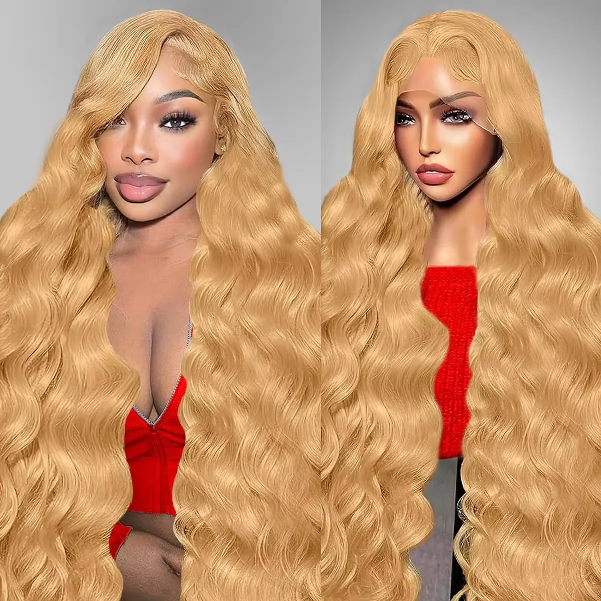 Parrucca frontale in pizzo 13x4 HD Parrucca anteriore in pizzo con onda del corpo a densità 200 30 Parrucca bionda miele Capelli umani 13x6 Parrucche per capelli umani biondo miele