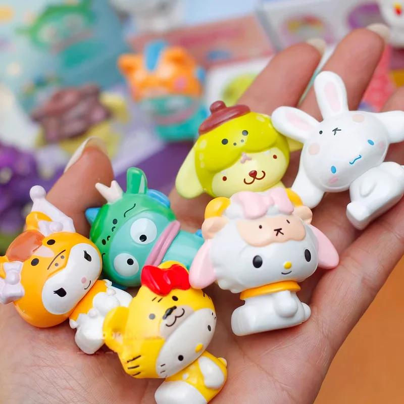 

New In Stock Kt Cat Zodiac Talisman Series Blind Box Figurine Cute Ugly Fish Pudding Dog Doll Ornament New Year Surprise Gift