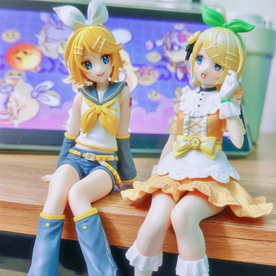 15CM Anime Kagamine Rin Hatsune Miku Actionfigur Modell Spielzeug Niedliches Action-Modell PVC Sammlerstück Desktop-Zubehör Geschenk-Spielzeug