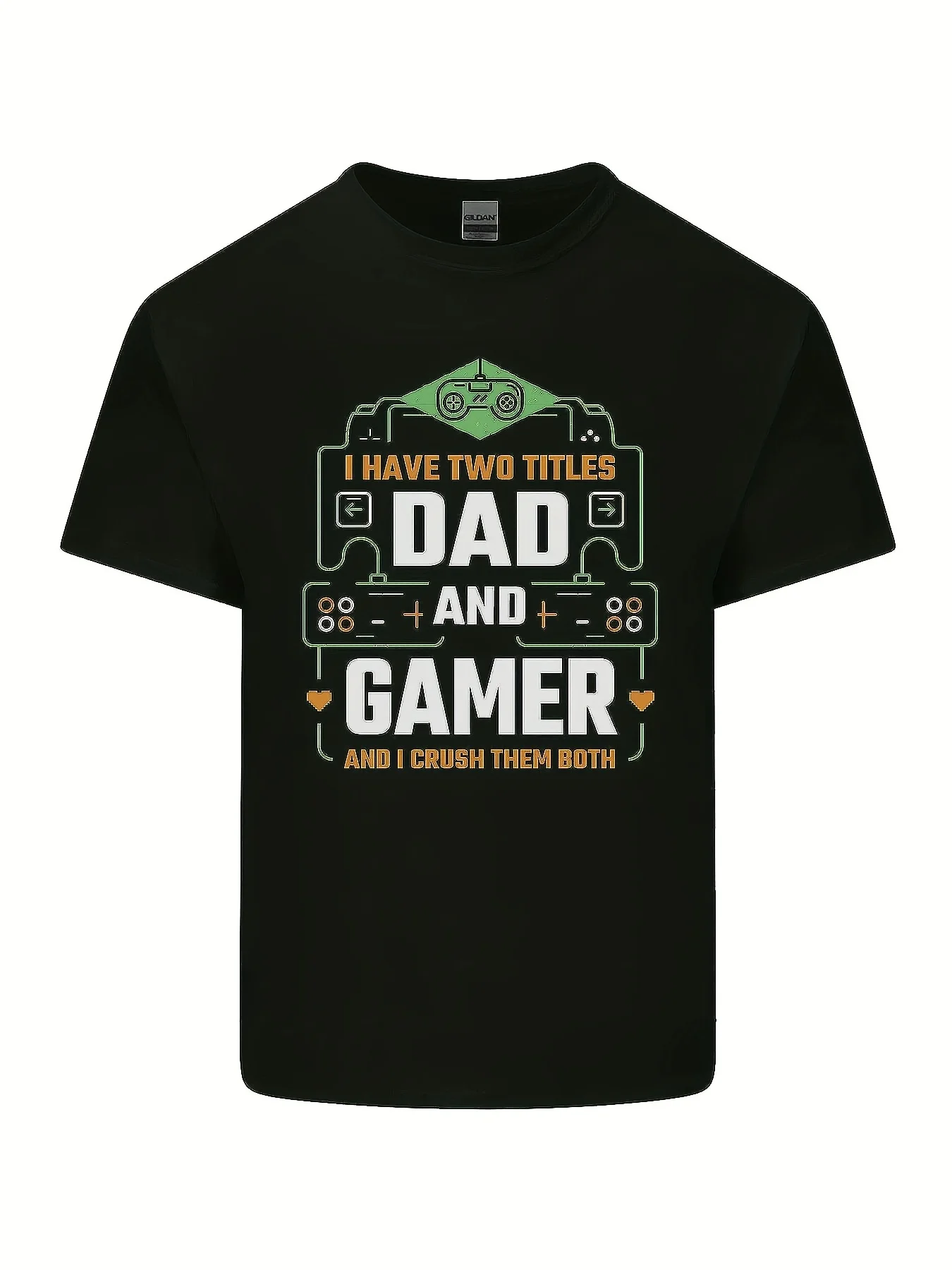 

Мужская легкая хлопковая футболка Dad & Gamer Funny Fathers Day Gaming, футболка из чистого хлопка, 220 г, унисекс, повседневная уличная мода, хип-хоп, стиль