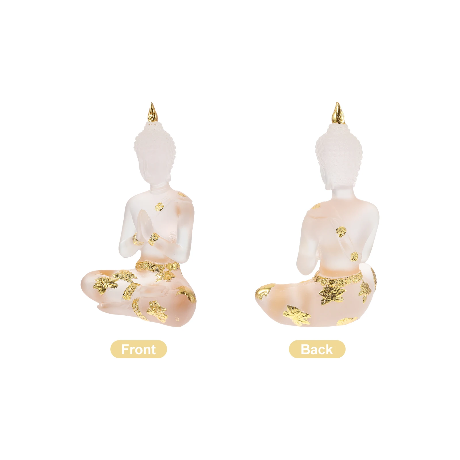 

Resin Buddha Statue Thailand Seated Retro Style Resin Home Office Desktop Buddha Sculpture Decoration Desktop Ornament