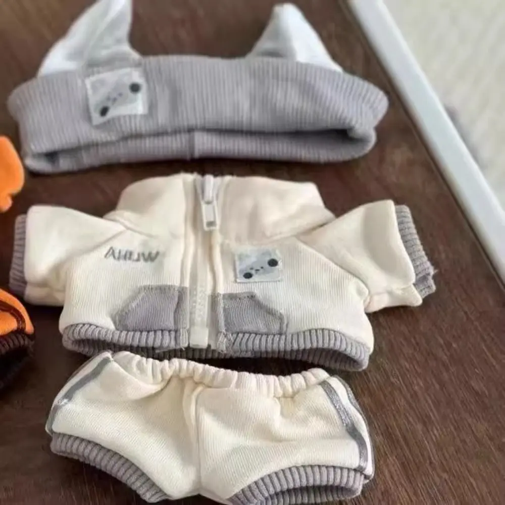 

Trendy Cute 20cm Doll Clothes Clothing DIY Fashion Top Shorts Headband Suit Little Fox and Wolf Pattern Casual Outfit