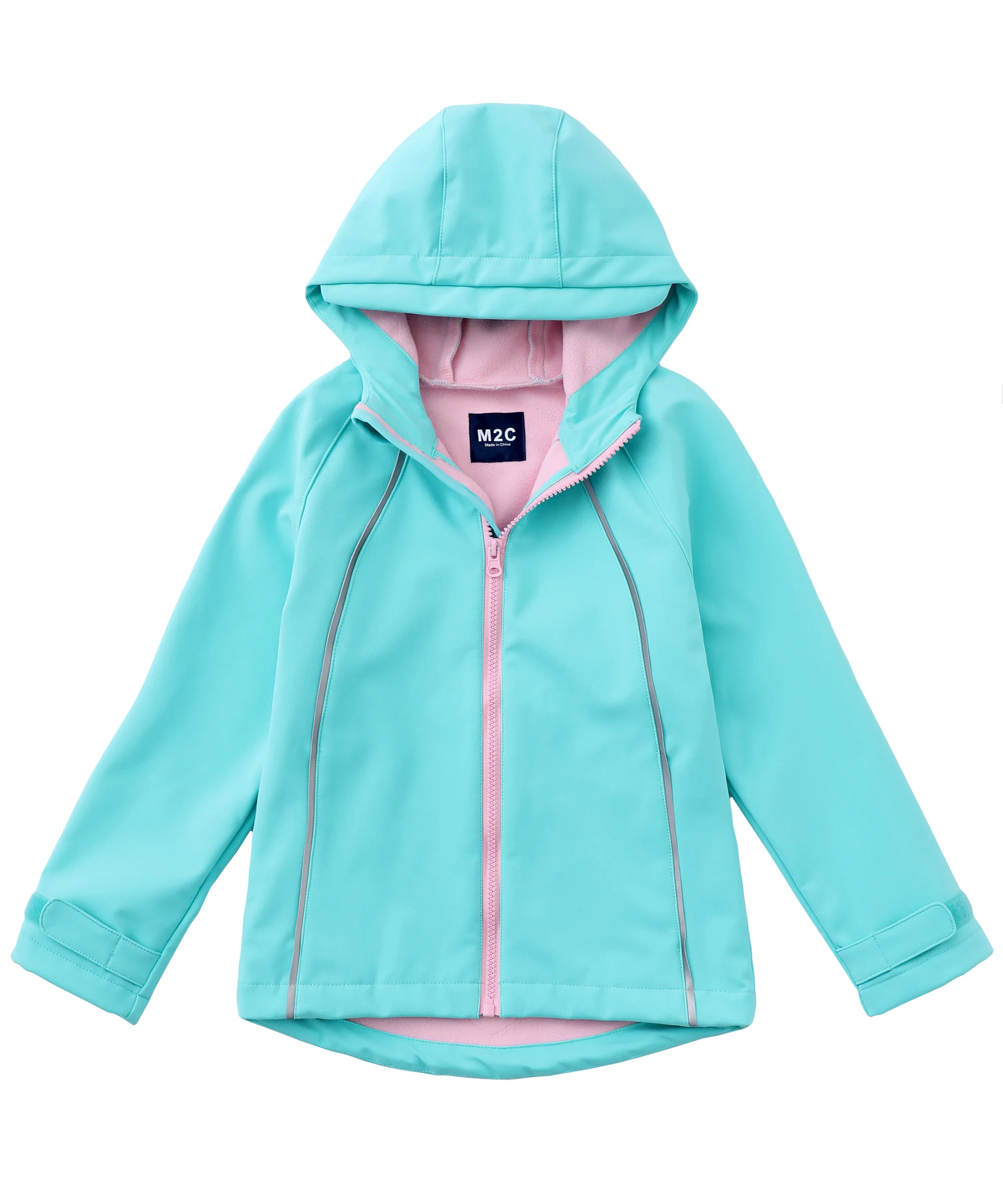 New 2-8T Kids Girls Soft Fabric Jackets Thick Outdoor Jackets Spring Autumn Outerwear Children Hooded Coats Sportswear Windproof