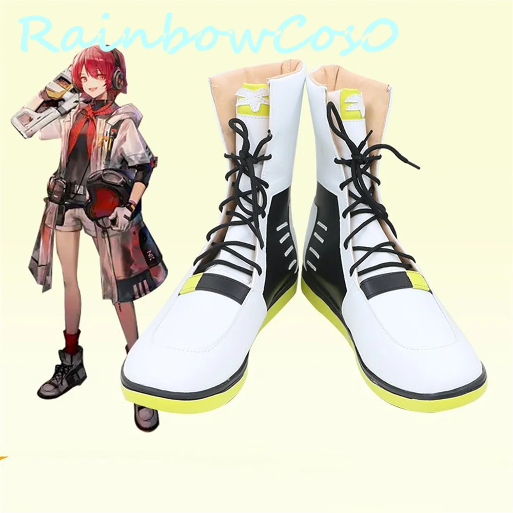 Arknights EXUSIAI Scarpe Cosplay Stivali Gioco Anime Halloween Natale RainbowCos0 W2802